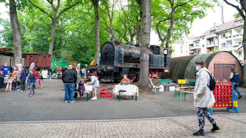 Trotz des eher bescheidenen Wetters sind viele Besucher zum Heimatmuseum gekommen.