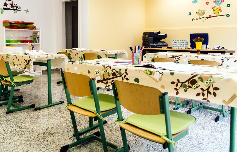 Gruppenraum in der Nachhilfeschule Professor Eule.