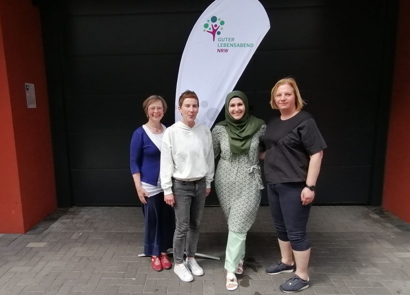 Fachtagung guter Lebensabend. v.l. Silke Mattele, Ulrike Lange, Zehra Sagdic und Azerina Schulz.