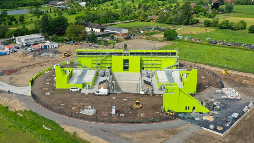 Das Pumpwerk Oberhausen der Emschergenossenschaft läuft seit Freitag (20.8.2021).