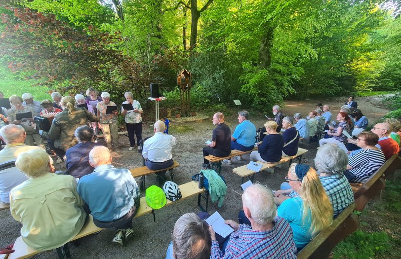 Maiandachten im Gysenberg-Wald.