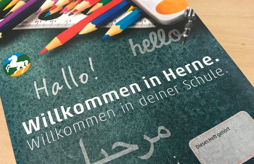 1.800 Exemplare der Broschüre 'Willkommen in Herne' wurden verteilt.