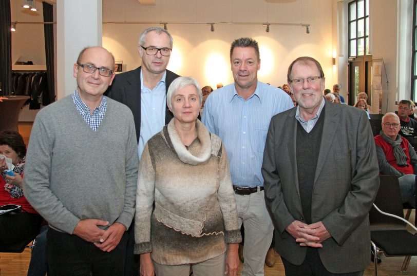 v.l.: Dr. Manfred von der Ohe, Dr. Ralf Schmidt, Dr. Johanna Preiss, Dr. Andreas Leodolter und Dr. Dietrich Hüppe.