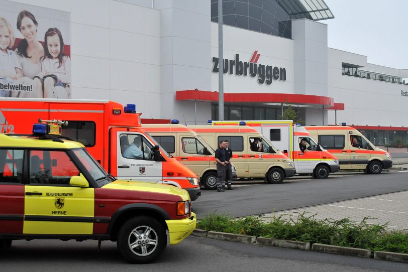 Treffen der Einsatzkräfte am Sonntagmorgen um 8 Uhr bei Zurbrüggen.