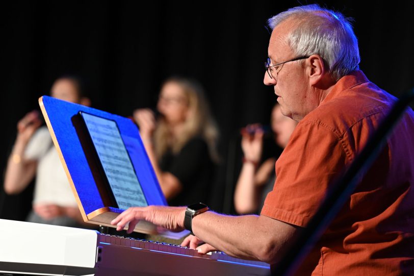 Auftritt des Chors Soulistics bei Tanz in dem Mai im Volkshaus Rühlinghausen.