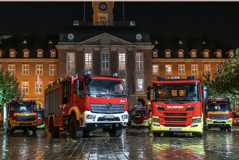 Übergabe der neuen Einsatzfahrzeuge der Herner Feuerwehr.