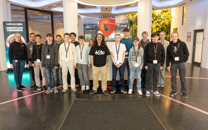 Die Jugendlichen beim Girls' und Boys' Day 2025 bei G DATA.