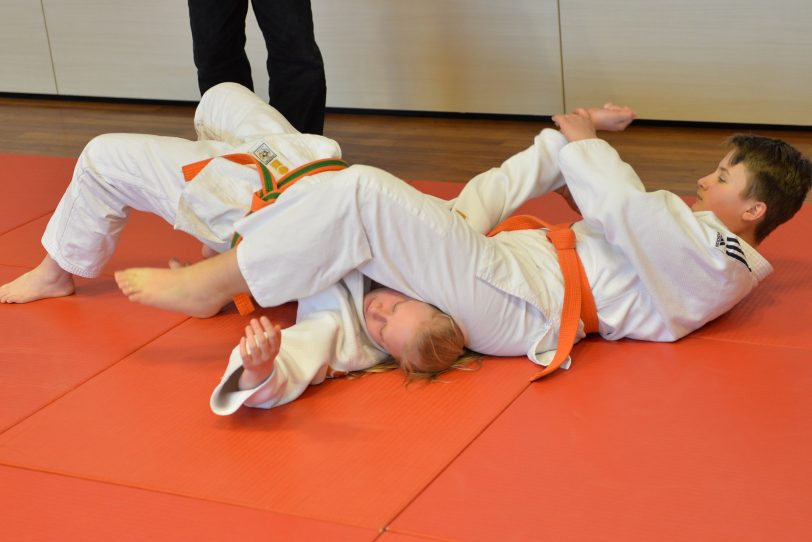 Judo-Vorführung bei der Eröffnung der 28. Gesundheitswoche.