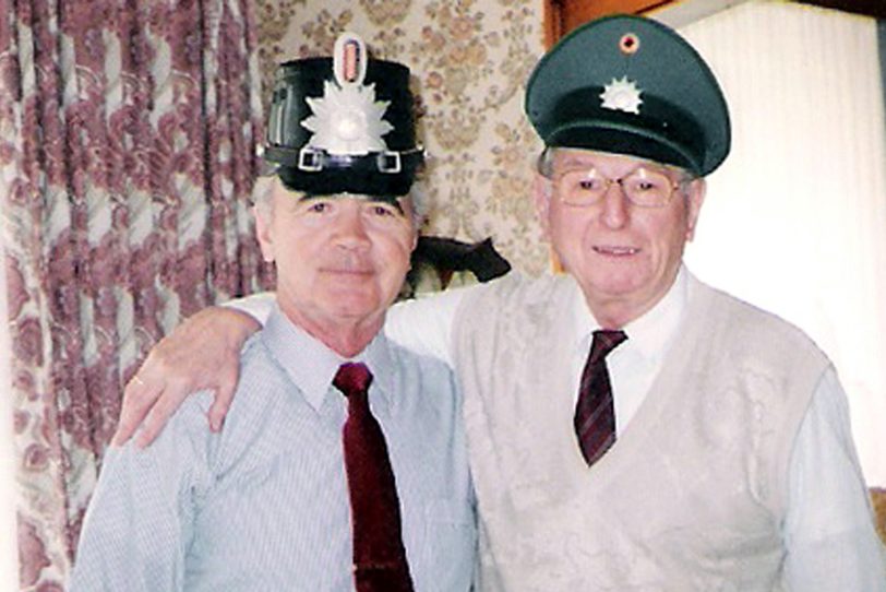 v.l. Hans Ahrens, Jakob Michels, Anfang der 80er Jahre in Wanne.