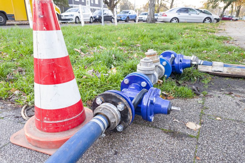 Der Wasserversorger Gelsenwasser führt Reparaturabeiten in der Shamrockstraße durch.