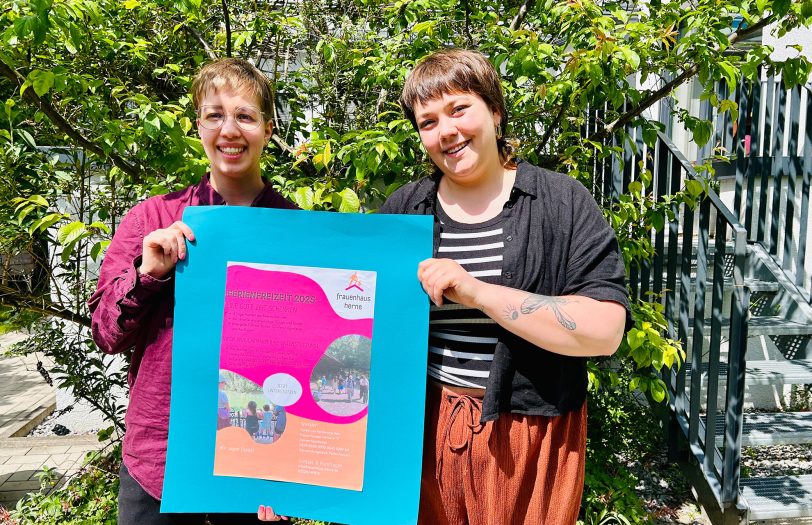 Ronja Dietrich und Anna Kunze vom Frauenhaus würden sich über Unterstützung zur Ferienfreizeit freuen.