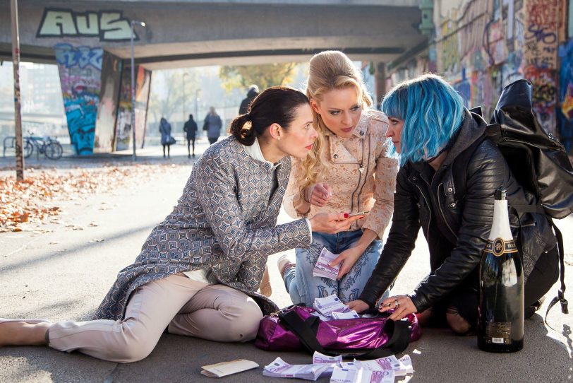 Drei starke Frauen: Margarita Breitkreiz, Daria Nosik und Sabrina Reiter.