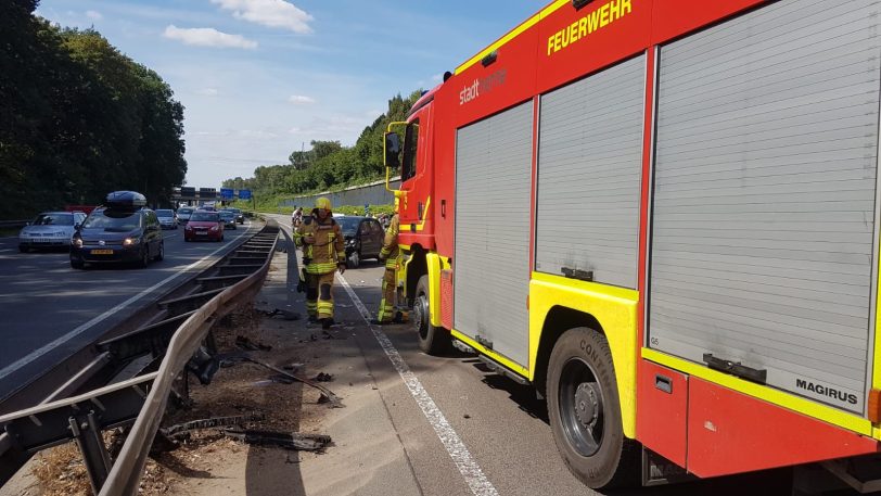 Unfall auf der A 43.