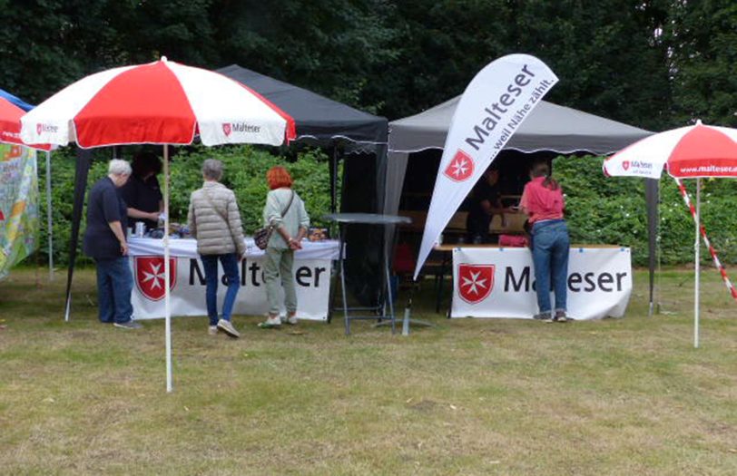 Beim Constantinerwiesenfest war viel los. Auch die Malteser waren dabei.