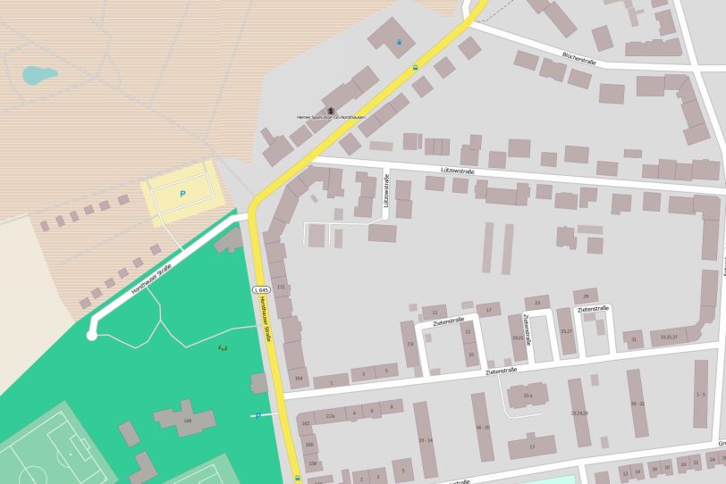 Kartenausschnitt. (OpenStreetMap)