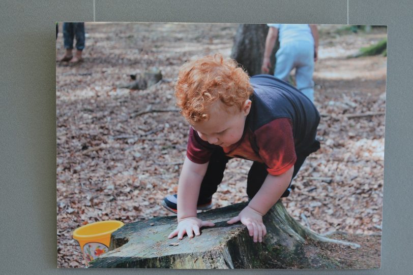 Eröffnung der Fotoausstellung der Frühförderung Herne in der Sparkasse am 29.4.2016.