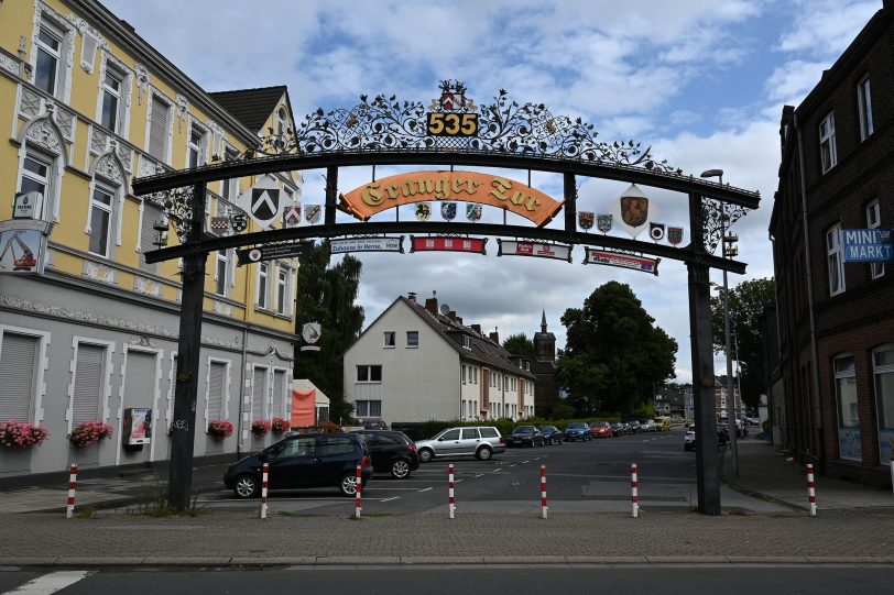 Das Cranger Tor: Beliebter zentraler Treffpunkt für Kirmesbesucher.