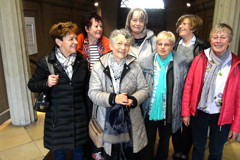 v.l. Gisela Weinrich, Karin Jakat, Marianne Heck, Bärbel Seyer, Anneliese Schmitz-Alslev, Jutta Maurer, Frauke Schönfisch.