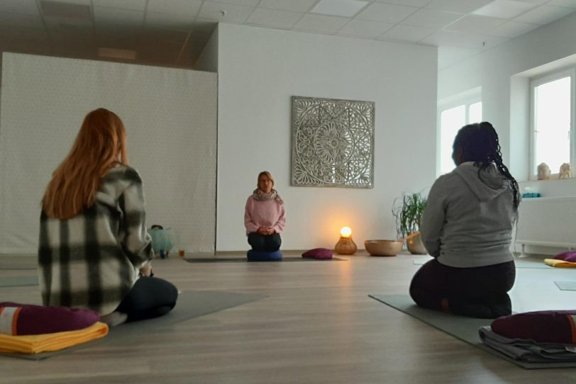 Yogastudio des HAGAR-Frauencafes bei Susanne Thiel.