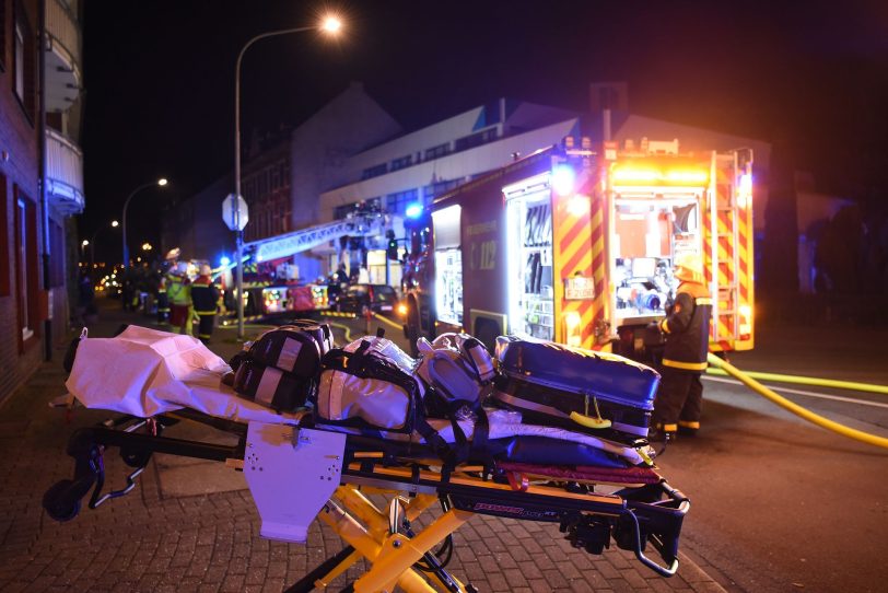 Brand in einem Gewerbeobjekt an der Gelsenkirchener Straße