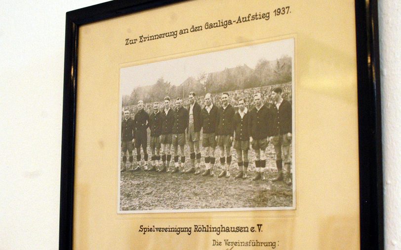 Ausstellung zur Herner Fußball-Geschichte.