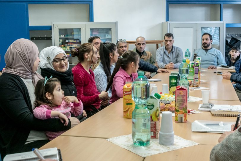Gespräch beim Elterncafé am Mittwoch, 19. Dezember 2018, in der Mont-Cenis-Gesamtschule.