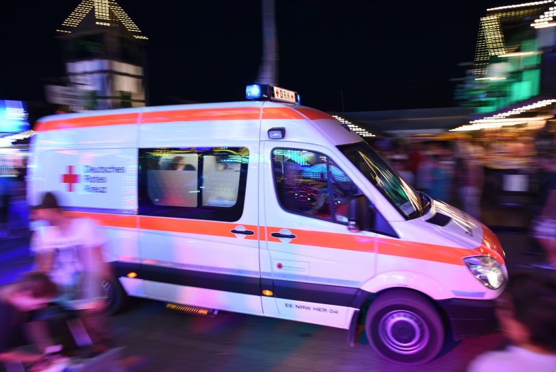 DRK im Einsatz auf der Cranger Kirmes.