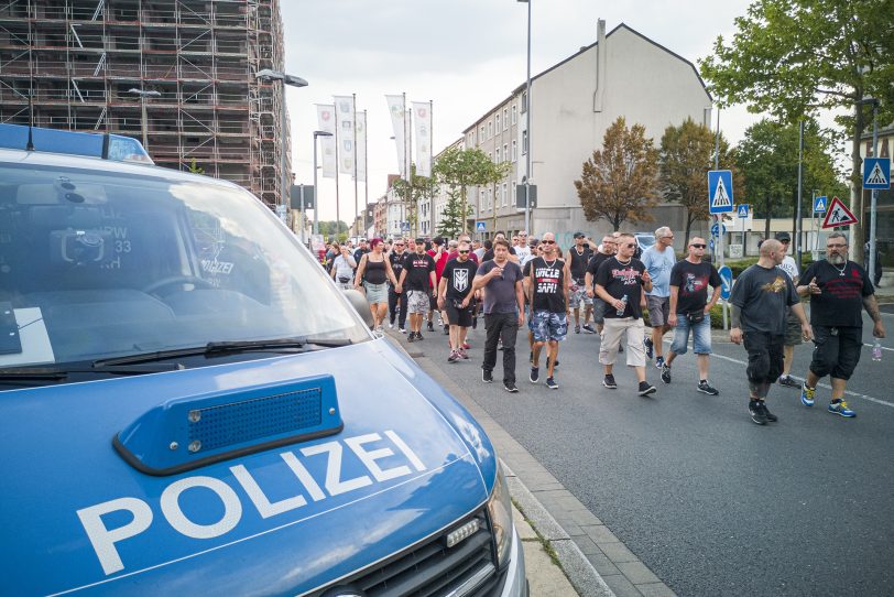 Am Bahnhof sorgte der Aufmarsch für Verkehrsbehinderungen.