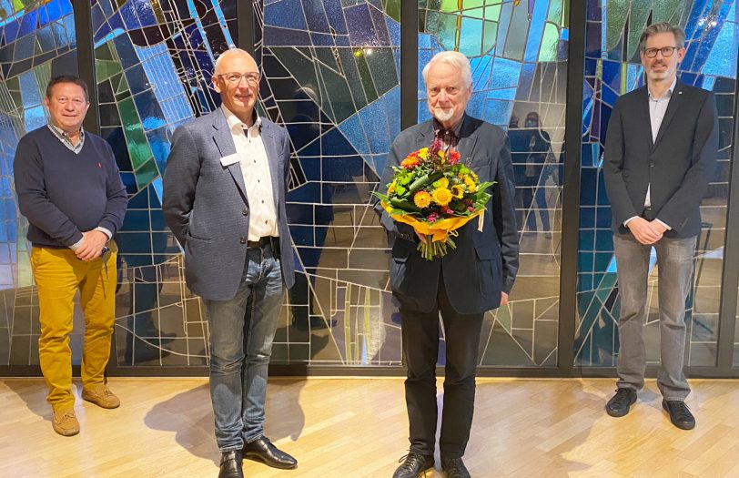 Werner Karnik (Schatzmeister), Pfarrer Frank Obenlüneschloß (Vorsitzender), Prof. Dr. Klaus Hackenberg (Ehrenvorsitzender) und Dr. Jens Verbeek (stellv. Vorsitzender).