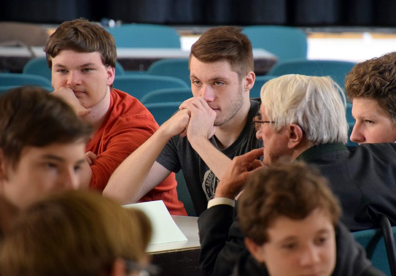 Die Aktion Zeitzeugen zu Gast an der Realschule Crange.