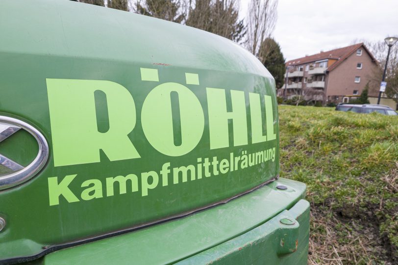 Der Kampfmittelräumdienst war am Lohofer Feld in Eickel aktiv.