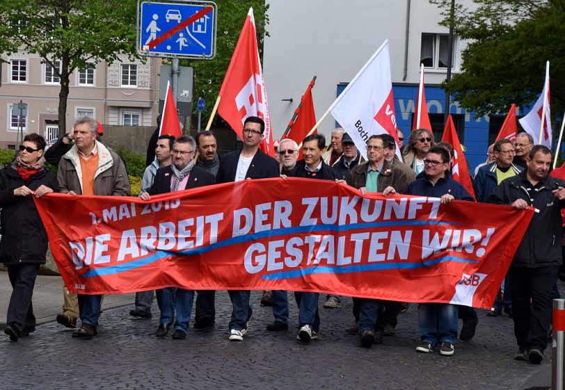 In diesem Jahr wird es keine Maikundgebung des DGB geben, hier eine ältere Aufnahme (Archivbild).
