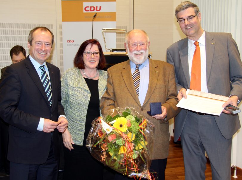 v.l. Oliver Wittke, Ingrid Fischbach, Georg Chlosta, Markus Schlüter.