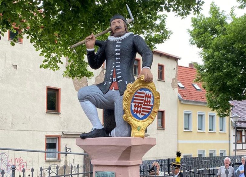 Der restaurierte „Kamerad Martin“ in der Eisleber Neustadt .