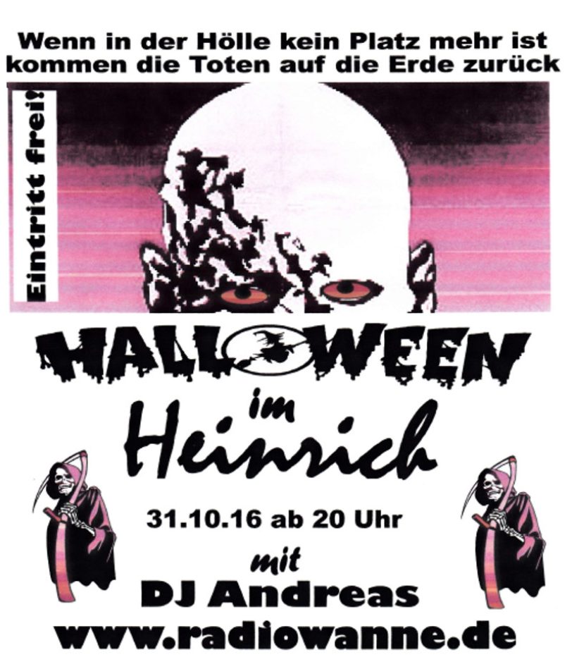Plakat Halloween Heinrich
