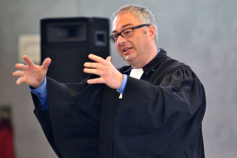 Pfarrer Karsten Herbers leitete den ökumenischen Gottesdienst.