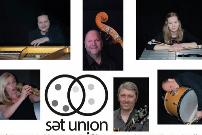 Jazz-Sextett SETUNION: Elmar Dissinger Klavier; Christian Ribbe Bass; Carlotta Ribbe Vibraphon; Kerstin Fabry Saxophone und Flöte; Ludger Bollinger Gitarre und Martin Siehoff Schlagzeug.