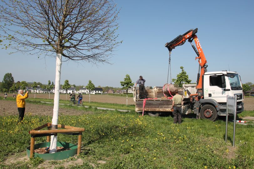 Corona-Gedenkort am Feldweg „An der Linde“ in Herne-Börnig. Gedenkstein wird geliefert