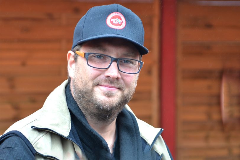 Die Mexo Bar der Brüder Thomas und Markus Lakomý auf der Cranger Kirmes wird erstmalig Aufbaukantine. im Bild: Thomas Lakomý.