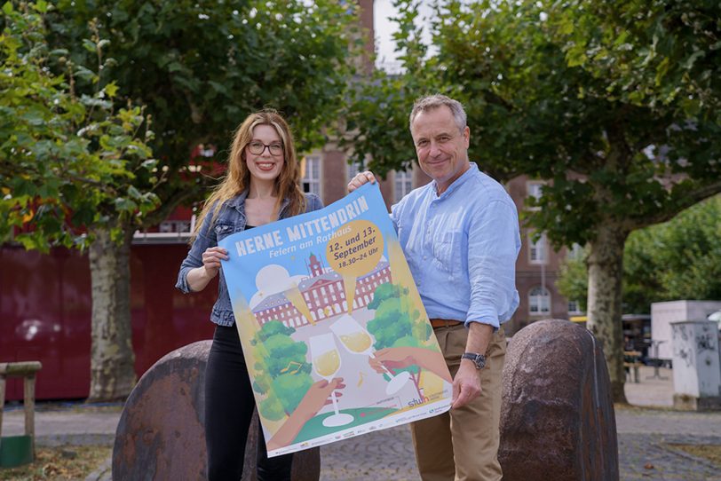 Freuen sich auf Herne Mittendrin (v.l.) Tina Dzierla und Holger Wennrich.