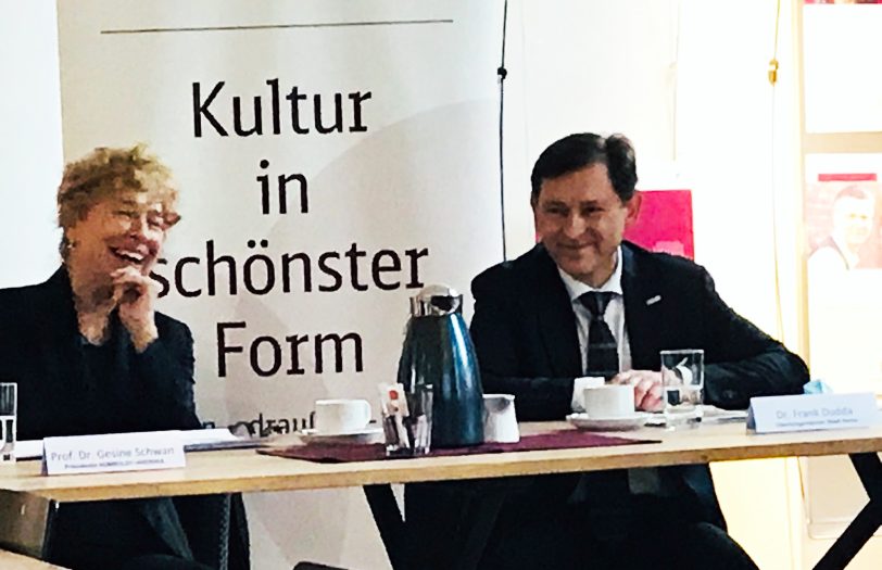 v.l. Prof. Dr. Gesine Schwan und OB Dr. Frank Dudda