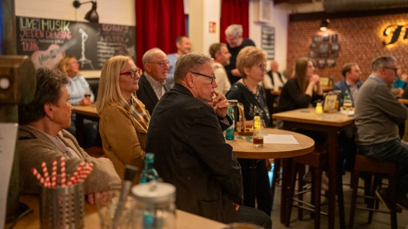 Die Wahlparty der CDU Herne am Sonntag (23.2.2025) zur Bundestagswahl in der Flottmann-Kneipe.