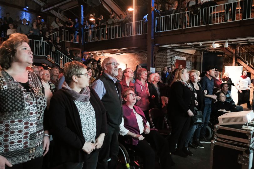 Rudelsingen in den Flottmannhallen. (Archivbild)