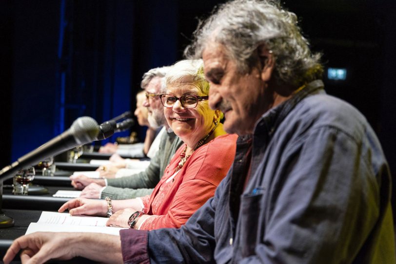 v.l. Erzählen intime Details aus ihrem Leben: Johannes Persie, Maria Goeke, Jacques Scheewe.