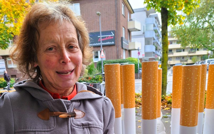 Im Bild Ruth Gehrt, Mitinitiatorin der Aktion.