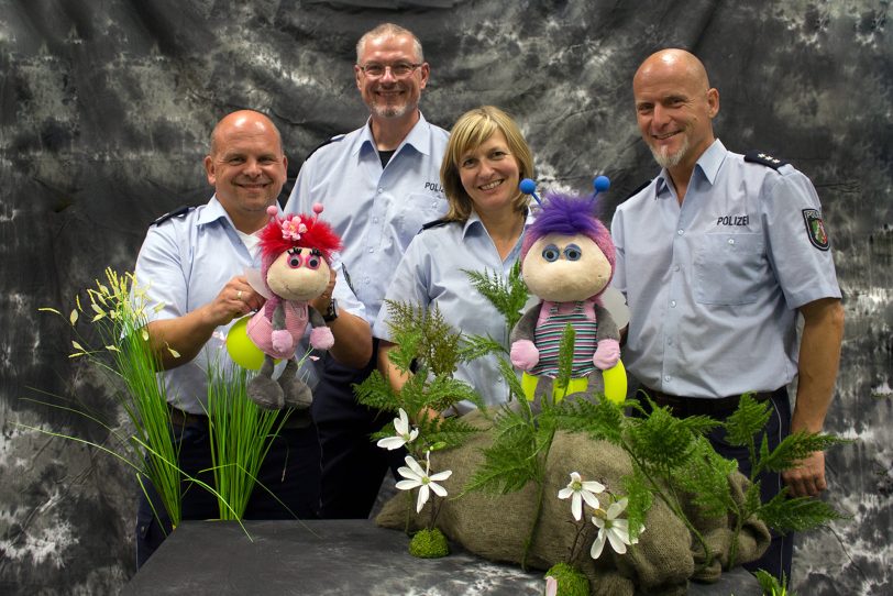 Die Spieler der aktuellen Polizei-Puppenbühne.