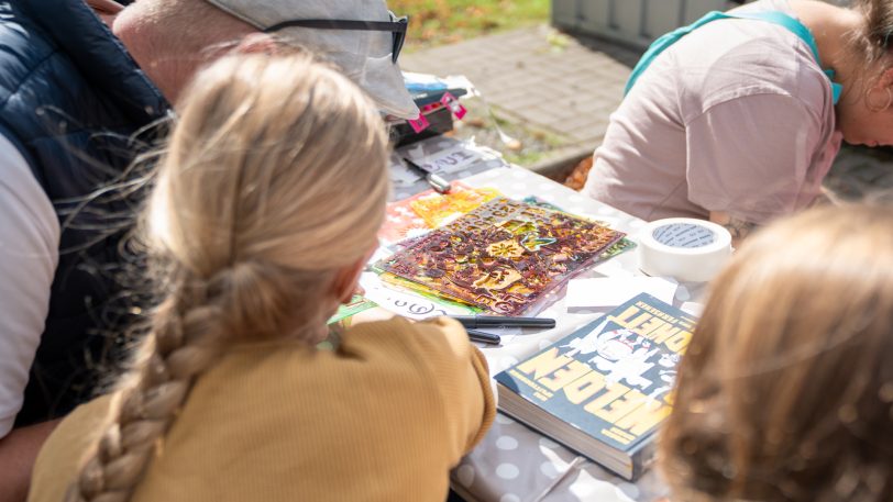 Die Jugendkunstschule Herne lud zum diesjährigen Jugendkunstschultag unter dem Motto „Lautmalerei“ ein.
