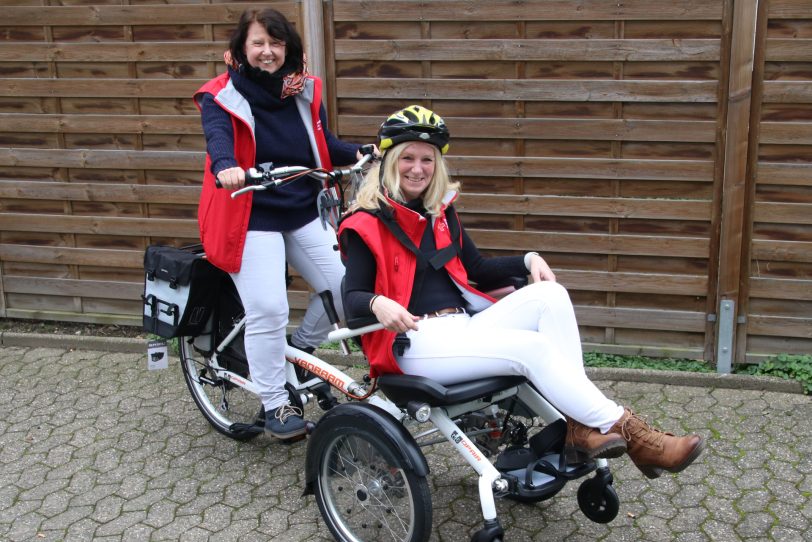 Inklusives Radeln in Wanne-Süd: das Fahrrad kann im Quartiersbüro ausgeliehen werden.