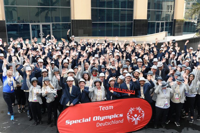 Das Team der Special Olympics Deutschland für die Wettkämpfe in Berlin.