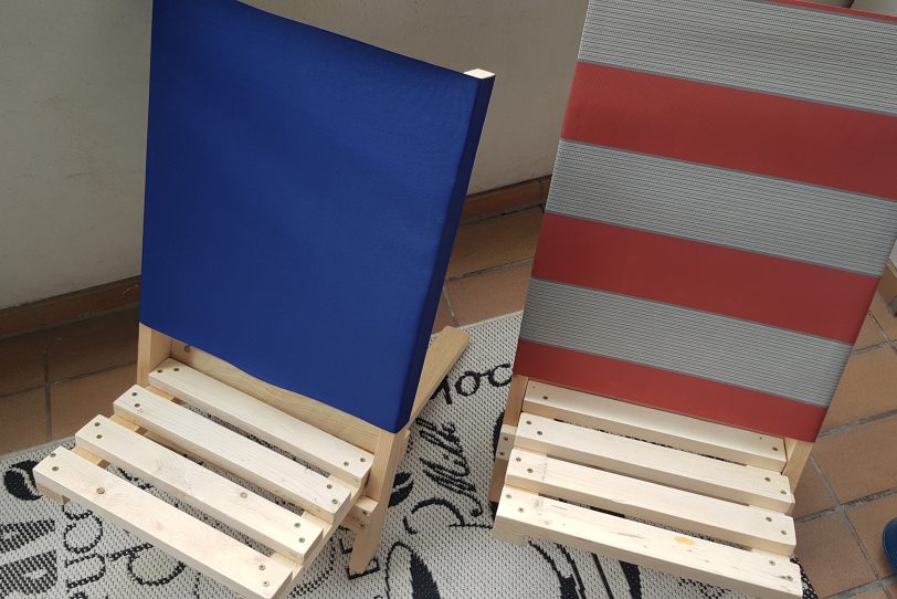 Sommerferien wurden durch katholische Jugendverbände Zuhause kreativ umgesetzt: Schwedenstühle.